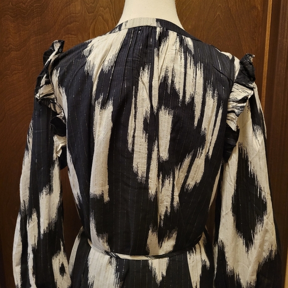 Maurices Black & White Dress With Gold Accents NWT - Picture 8 of 16